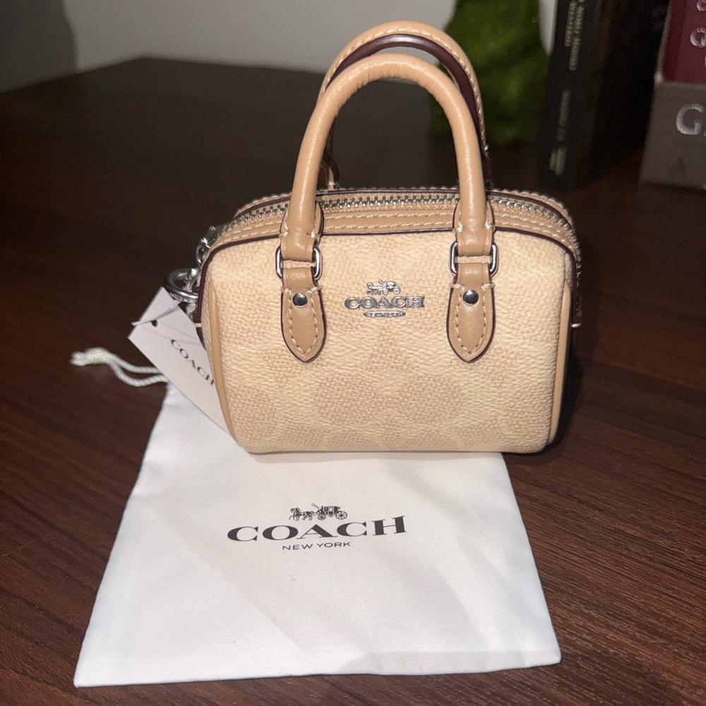 Coach Mini Rowan Bag Charm -NWT